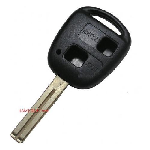 Boitier - Coque De Cle - Telecommande TOY23 - Coque et lame compatible avec Toyota 2 boutons