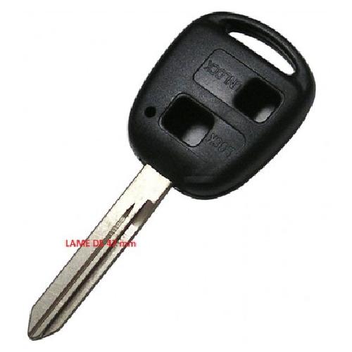Boitier - Coque De Cle - Telecommande TOY24 - Coque et lame compatible avec Toyota 2 boutons