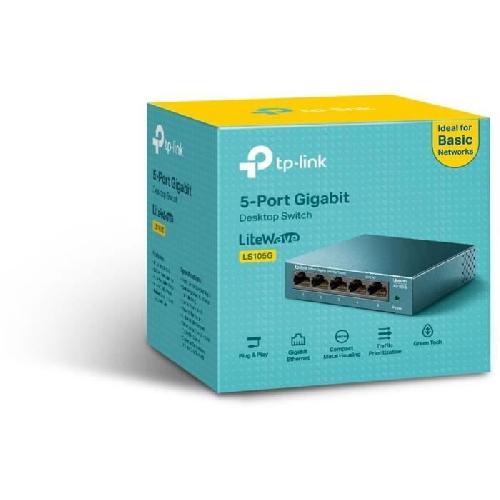 Switch - Hub Ethernet - Injecteur TP-Link LS105G Switch Ethernet 5 ports 10-100-1000 Mbps