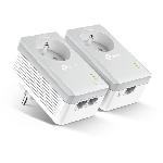 Courant Porteur - Cpl TP-Link TL-PA4025P KIT CPL 600 Mbps avec Prise Integree et Ports Ethernet