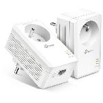 Courant Porteur - Cpl TP-Link TL-PA7017P KIT-FR- CPL 1000Mbps. Prise CPL avec 1 Port Gigabit et Prise Integree. Boitier CPL Kit de 2