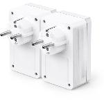 Courant Porteur - Cpl TP-Link TL-PA7017P KIT-FR- CPL 1000Mbps. Prise CPL avec 1 Port Gigabit et Prise Integree. Boitier CPL Kit de 2
