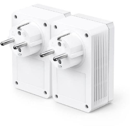 Courant Porteur - Cpl TP-Link TL-PA7017P KIT-FR- CPL 1000Mbps. Prise CPL avec 1 Port Gigabit et Prise Integree. Boitier CPL Kit de 2