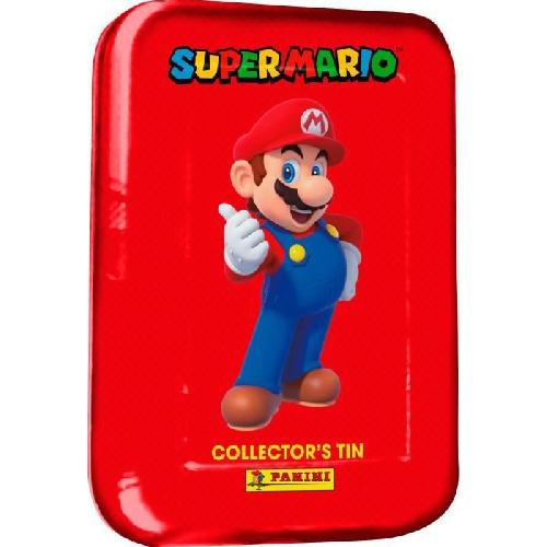 Jeu De Stickers Trading Card - Panini - Super Mario - Boite metal 8 pochettes + 3 cartes edition limitee - Rouge - Mixte - 6 ans