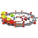 Vehicule Miniature Assemble - Engin Terrestre Miniature Assemble Train vapeur - Ecoiffier - Circuit de train avec locomotive et wagons