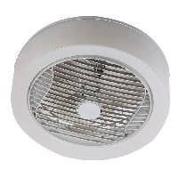 Traitement De L Air AIR-LIGHT CROWN - Ventilateur de plafond blanc O40cm 95W avec couronne d'eclairage LED