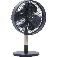 Traitement De L Air FLORIDA Noir & Bois - Ventilateur a poser Ø30cm 35W oscillant