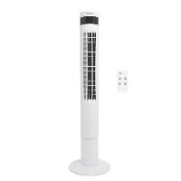 Traitement De L Air Ventilateur colonne OCEANIC - 50W - Hauteur 110 cm - Oscillation automatique - Telecommande - Minuterie - Blanc