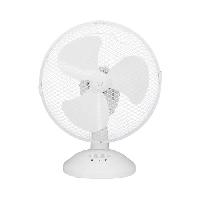 Traitement De L Air Ventilateur de table OCEANIC - 30W - Diametre 23 cm - 2 vitesses - Oscillant - Blanc