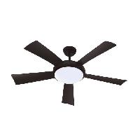 Traitement De L Air WALLIS Noir - Ventilateur de plafond O132cm 38W + eclairage LED