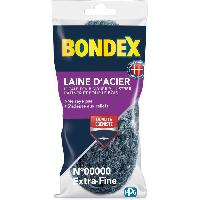 Traitement - Restauration Des Meubles Bois (decapant Bois - Huile Pour Bois - Pate A Bois - Cire A Bois) Laine d'acier extra fine - BONDEX - 420508 - 150 g