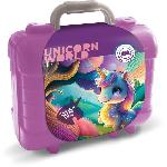 Travel Set - MULTIPRINT - 42978 - 5 tampons Licornes. 10 crayons