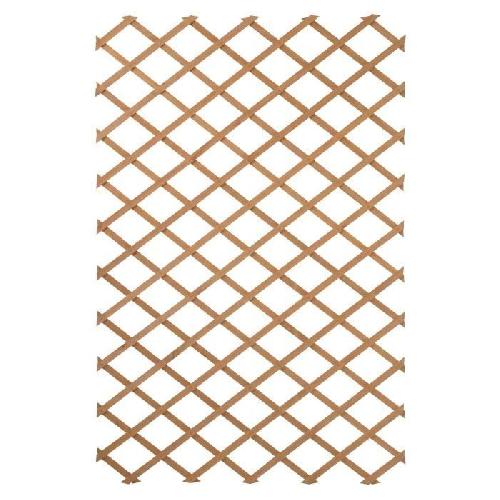 Treille - Treillis Treillis en bois NATURE - 100x200cm - Bois naturel - Palissade de jardin