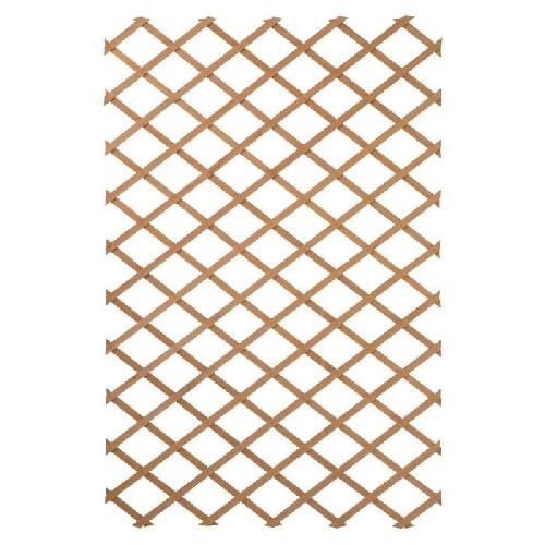 Treille - Treillis Treillis en bois NATURE - 100x200cm - Bois naturel - Palissade de jardin