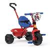 Tricycle Pour  Enfant Smoby - Tricycle Be Fun - Spidey - Evolutif de 15 mois a 3 ans - Canne parentale réglable sur 3 positions - Ceinture de sécurité