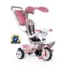 Tricycle Pour  Enfant Tricycle évolutif enfant Smoby Balade Plus - Rose