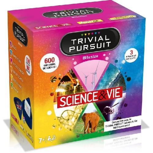 Jeu De Societe - Jeu De Plateau Trivial Pursuit Voyage Science & Vie - Jeu de société - WINNING MOVES - Trivial Pursuit avec 600 questions sur la Science & Vie.