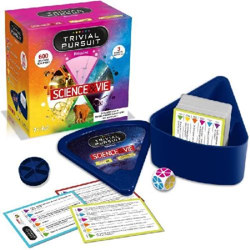 Jeu De Societe - Jeu De Plateau Trivial Pursuit Voyage Science & Vie - Jeu de société - WINNING MOVES - Trivial Pursuit avec 600 questions sur la Science & Vie.