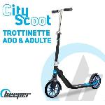 Trottinette mécanique - Beeper City Scoot - Adulte/Ados - Roues 8'' - Suspension avant - Cadre Noir