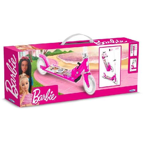 Trottinette Trottinette pliable - STAMP - Barbie - Pour enfant a partir de 4 ans - Roulement a billes ABEC 5