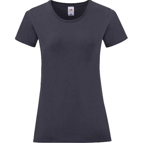 T-shirt Tshirt Femme Taille L - Iconic Fruit Of The Loom - Marine
