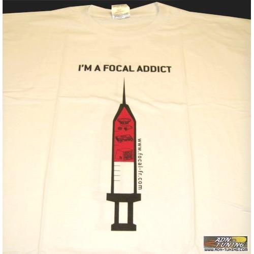 Tshirt - I am a Focal Addict - Blanc - XL