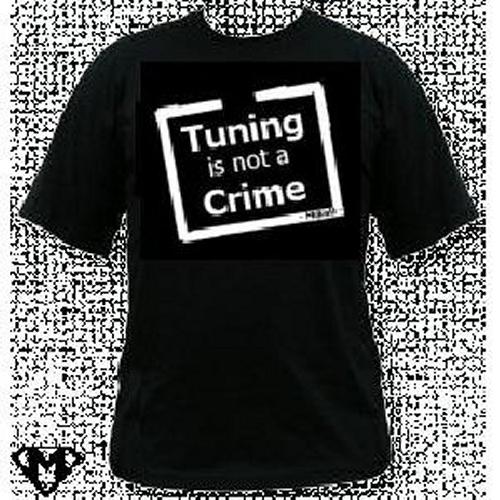 T-shirt Tshirt - Tuning is not a Crime - Noir - Taille L