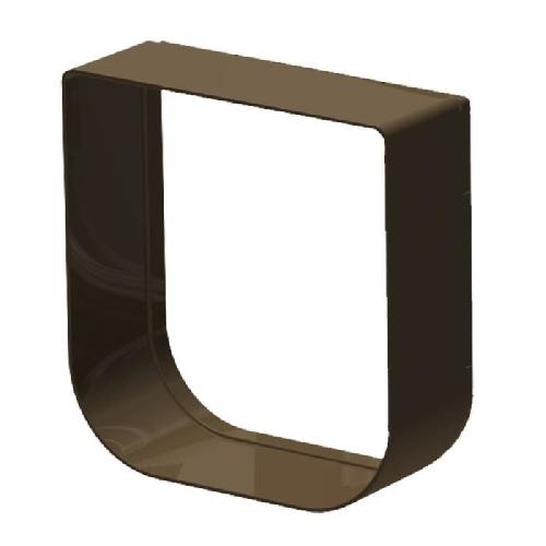 Chatiere - Trappe - Porte Tunnel d'extension - Ferplast - SWING 1 - Modulable - Couleur marron - Pour chatiere