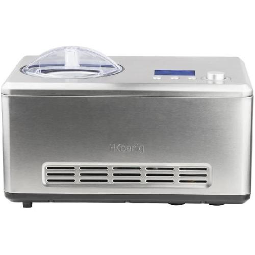 Sorbetiere - Machine A Glace Turbine a glaces HKoeNIG - HF320 - Capacite 2L - Preparation rapide- 30 a 50min - 180W