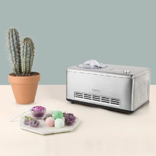 Sorbetiere - Machine A Glace Turbine a glaces HKoeNIG - HF320 - Capacite 2L - Preparation rapide- 30 a 50min - 180W