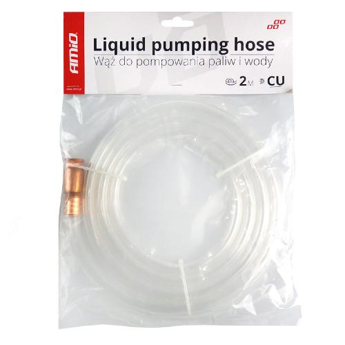 Tuyau - Tube - Flexible Tuyau Siphon Pompe Transfert 2M Avec Buse En Cuivre Amio