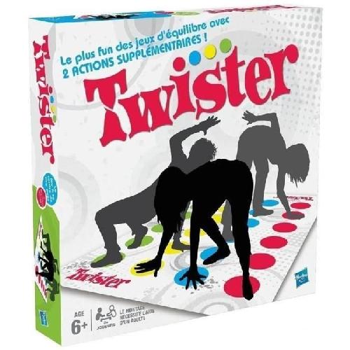 Jeu De Societe - Jeu De Plateau Twister Jeu d'ambiance pour enfants. Jeu d'équilibre fun . A partir de 6 ans. Hasbro Gaming