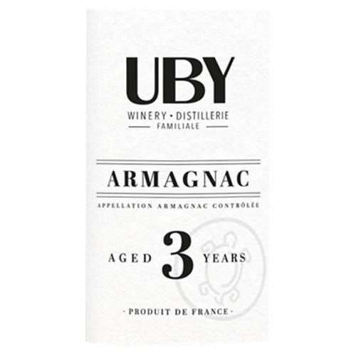 Digestif-eau De Vie UBY - Armagnac Authentique - 3 ans - 70cl