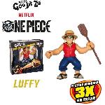 Figurine Miniature - Personnage Miniature Ultragoo Luffy 17cm - HERoeS OF GOO JIT ZU - ONE PIECE - Figurine extensible avec accessoires