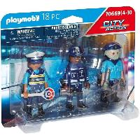 Univers Miniature - Habitation Miniature - Garage Miniature Playmobil 70669 Equipe de policiers. City Action. Les policiers. Des 4 ans