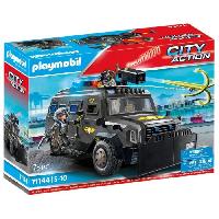 Univers Miniature - Habitation Miniature - Garage Miniature PLAYMOBIL 71144 Vehicule d'intervention des forces speciales. Les policiers. City Action. Unite d'elite. 73 pieces. Des 5 ans