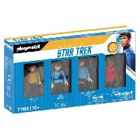 Univers Miniature - Habitation Miniature - Garage Miniature PLAYMOBIL - 71155 - Equipe Star Trek - Figurines et accessoires pour les fans de la série