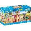 Univers Miniature - Habitation Miniature - Garage Miniature PLAYMOBIL 71475 Charpentier avec tourelle de jeu - My Life - 58 pieces - Jeu de rôle créatif