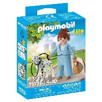 Univers Miniature - Habitation Miniature - Garage Miniature PLAYMOBIL 71736 Femme d'affaire avec son Dalmatien