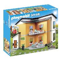 Univers Miniature - Habitation Miniature - Garage Miniature PLAYMOBIL - 9266 - City Life - La Maison Moderne - 137 pieces - Mixte - Bleu - Plastique