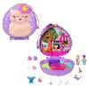 Univers Miniature - Habitation Miniature - Garage Miniature Polly Pocket-Café du Hérisson-Coffret et figurines. jouet de voyage HRD37