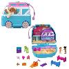 Univers Miniature - Habitation Miniature - Garage Miniature Polly Pocket-Chiot a la Plage-Coffret et figurines. jouet de voyage HRD36