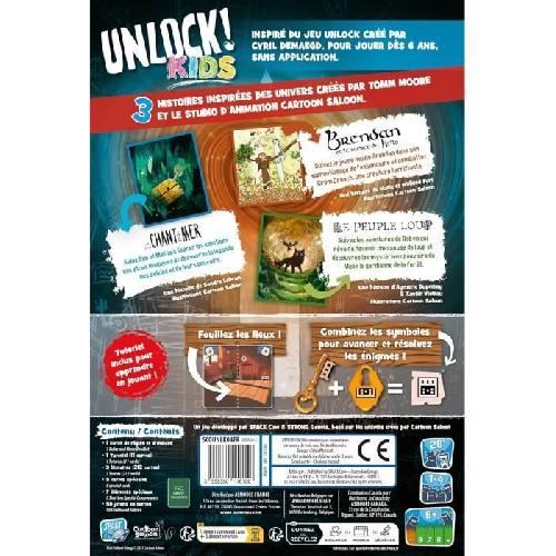 Jeu De Societe - Jeu De Plateau Unlock! Kids : Histoires de l'île d'Emeraude