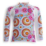 UVEA Teeshirt rashguard anti UV 80+ maillot manches longues INDIANA - Taille 2-4 ans - Couleur galet