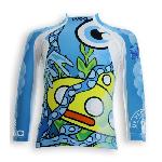 UVEA Teeshirt rashguard anti UV 80+ maillot manches longues INDIANA - Taille 9-18 mois - Imprime yellowsubmarine