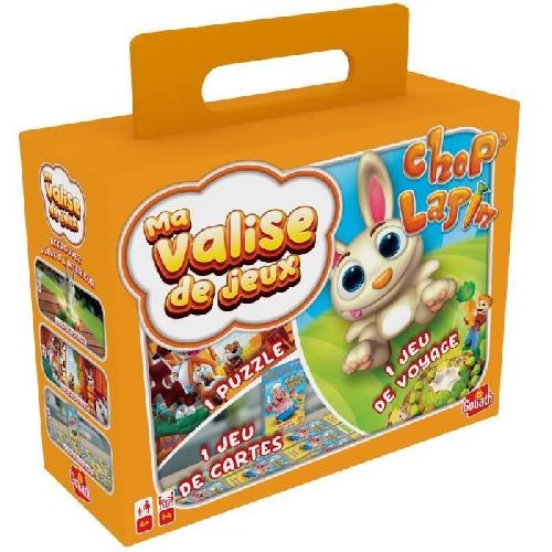 Jeu De Societe - Jeu De Plateau Valisette Multi Jeux 3-Chop Lapin Voyage GOLIATH