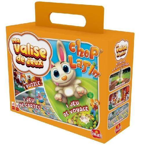 Jeu De Societe - Jeu De Plateau Valisette Multi Jeux 3-Chop Lapin Voyage GOLIATH