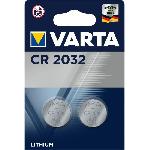 VARTA Pack de 2 piles electroniques Lithium CR2032 3V