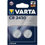 VARTA Pack de 2 piles electroniques Lithium CR2430 3V