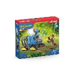 Figurine Miniature - Personnage Miniature Véhicule de Capture Dino - Coffret de figurines dinosaures - Jouets Schleich 42604 Dinosaurs - Des 4 ans